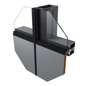 Aluminum extrusion curtain wall profile