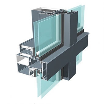 Aluminum extrusion curtain wall profile